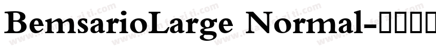BemsarioLarge Normal字体转换